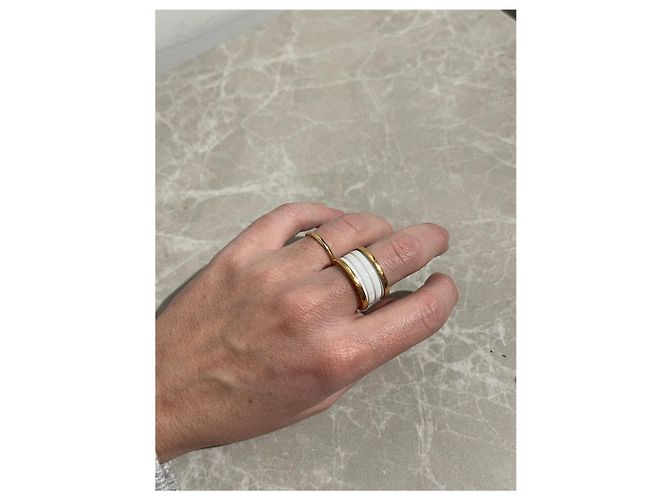 Anello Bulgari B.zero1 T.56 Bianco - vista 7