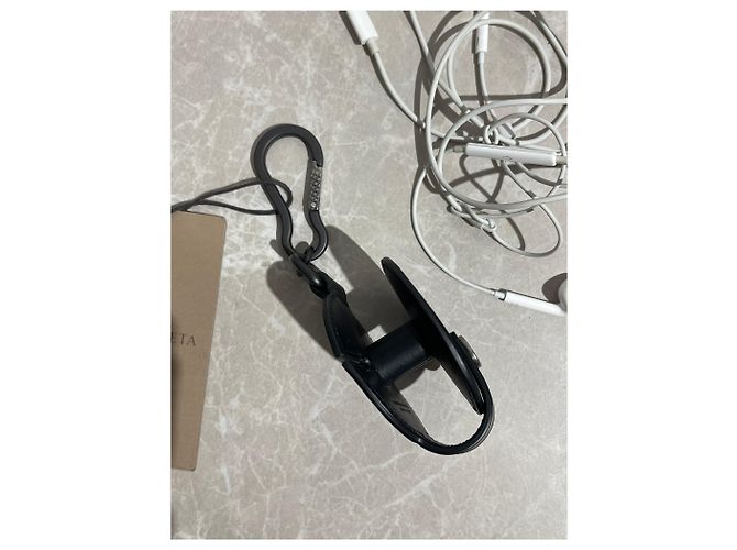 Portachiavi per auricolari Bottega Veneta Nero - vista 2