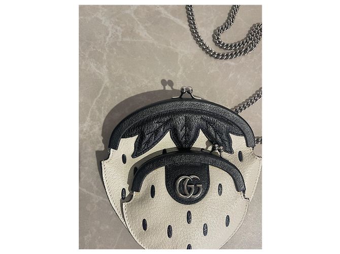 Gucci Fruittini Erdbeere Tasche Schwarz - Ansicht 3