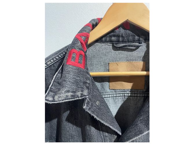 Balenciaga Jeansjacke T.34 Schwarz - Ansicht 3