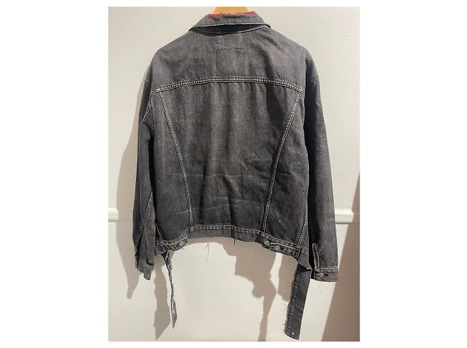 Balenciaga Jeansjacke T.34 Schwarz - Ansicht 6