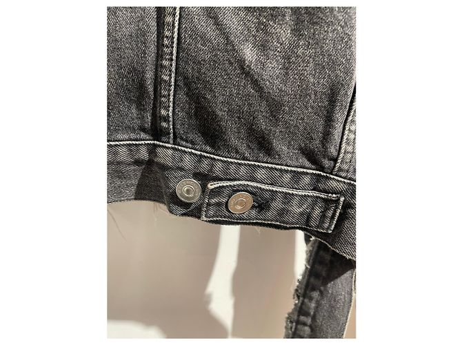 Balenciaga Jeansjacke T.34 Schwarz - Ansicht 7
