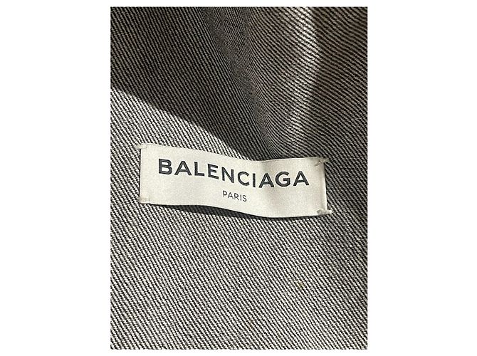 Balenciaga Jeansjacke T.34 Schwarz - Ansicht 9