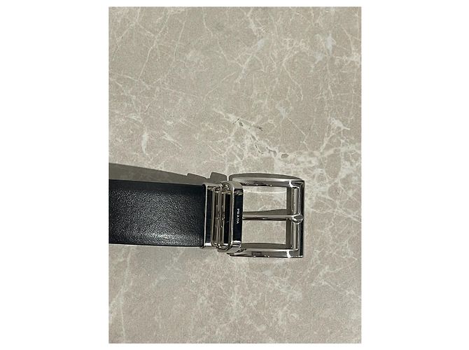 Ceinture Prada réversible noir/bleu T.S - vue 4