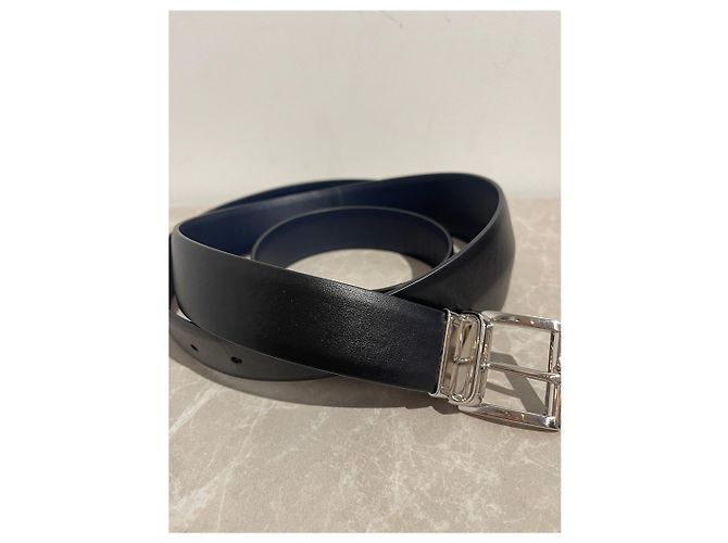 Ceinture Prada réversible noir/bleu T.S - vue 6