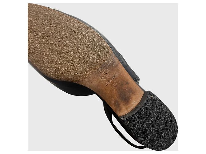 Slingback Chanel schwarz T.39 - Ansicht 6