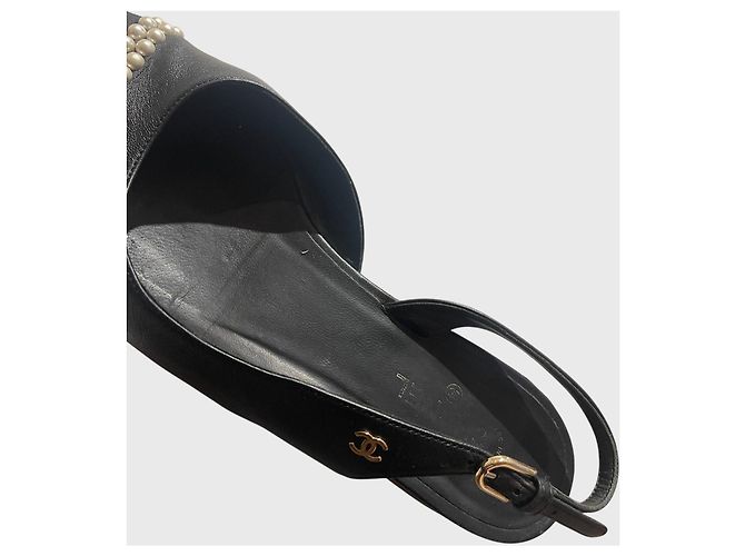 Slingback Chanel schwarz T.39 - Ansicht 8