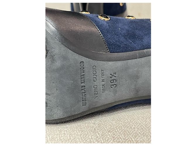 Botas Nicholas Kirkwood T.39,5 Azul - vista 5