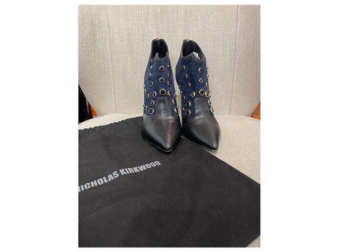 Botas Nicholas Kirkwood T.39,5 Azul - vista 7