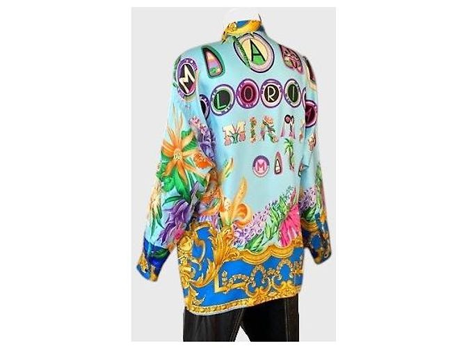 Camisa Versace Miami T.M Multicor - vista 2