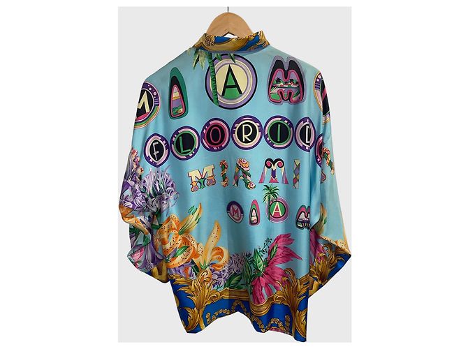 Camisa Versace Miami T.M Multicor - vista 3
