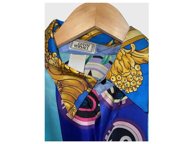 Camisa Versace Miami T.M Multicor - vista 5
