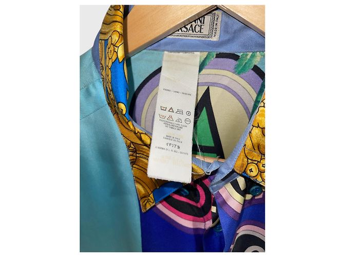 Camisa Versace Miami T.M Multicor - vista 6