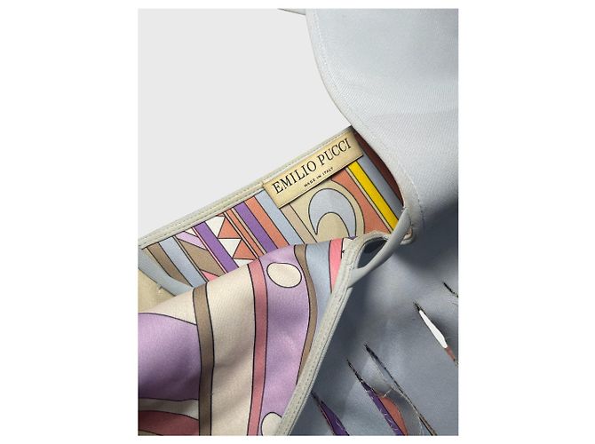 Emilio Pucci Blaues Polyester Top mit Cut-Out und Trägern - Ansicht 3