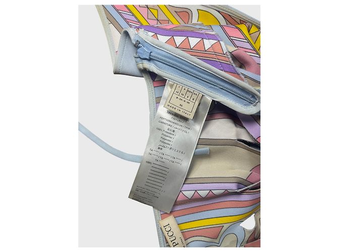 Emilio Pucci Blaues Polyester Top mit Cut-Out und Trägern - Ansicht 5