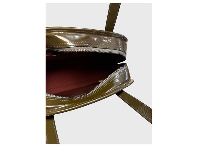 Loewe Handtasche aus Lackleder Khaki - Ansicht 11