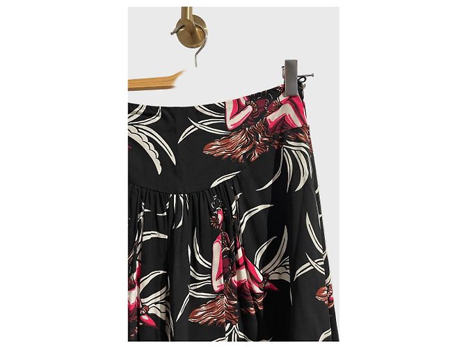Prada bedruckter Rock T.38 Schwarz - Ansicht 2