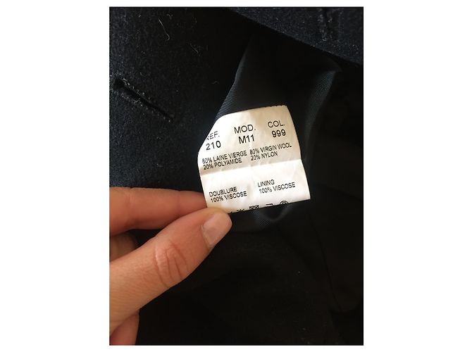 Abrigo Carven Negro T.36 - vista 5