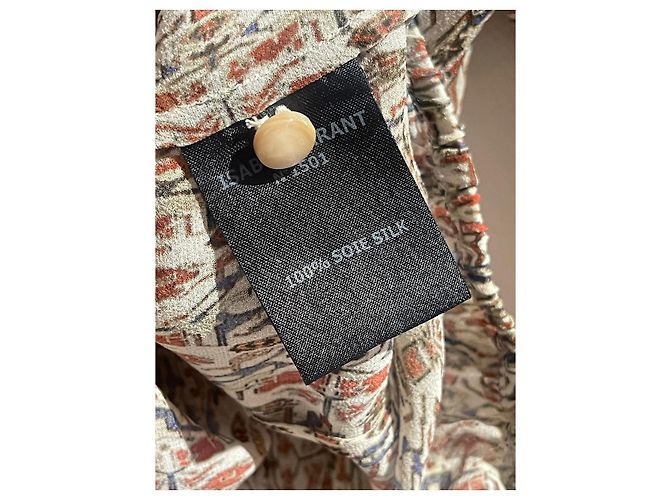 Isabel Marant bedruckte Bluse T.40 Beige - Ansicht 6