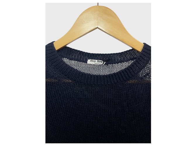 Jersey Miu Miu azul marino T.38 - vista 2