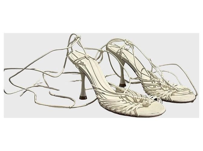 Sandali Bottega Veneta bianchi T.37,5 Bianco - vista 2