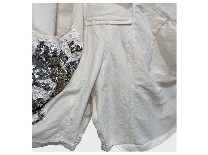 Macacão Dries Van Noten T.M Branco - vista 7