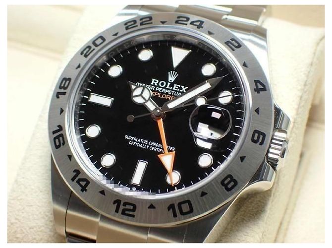 ROLEX EXPLORERII quadrante nero 226570 '21 Uomo Argento - vista 3