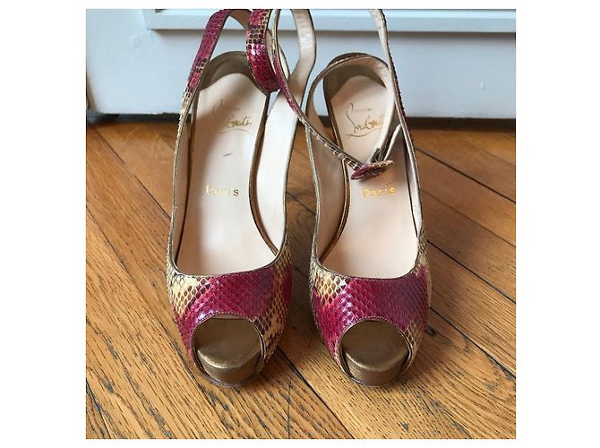 Christian Louboutin Pumps python T.37,5 Grün - Ansicht 2