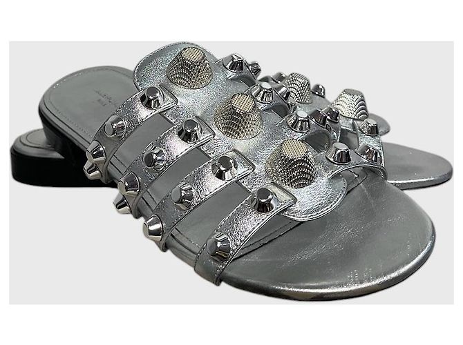 Sandali Balenciaga argento T.37 Metallico - vista 2