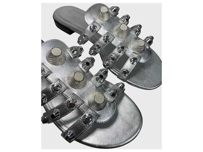 Sandali Balenciaga argento T.37 Metallico - vista 3