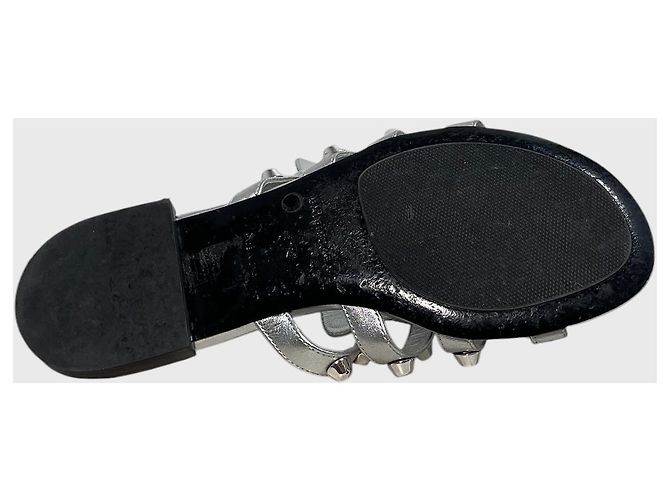 Sandali Balenciaga argento T.37 Metallico - vista 8