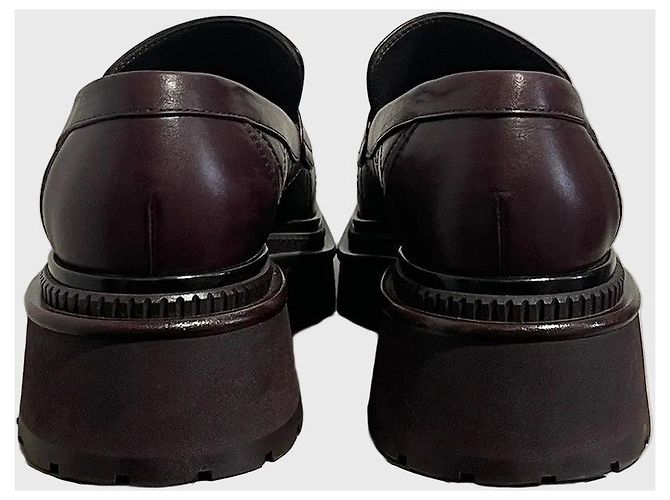 Mocassini Chanel bordeaux T.37 Bordò - vista 5