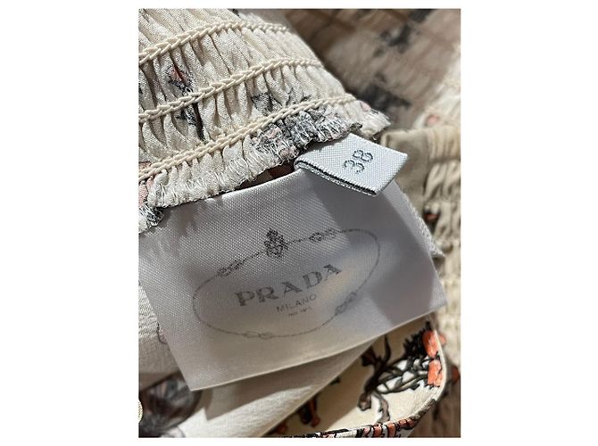Jupe Prada imprimée T.34 Beige - view 5