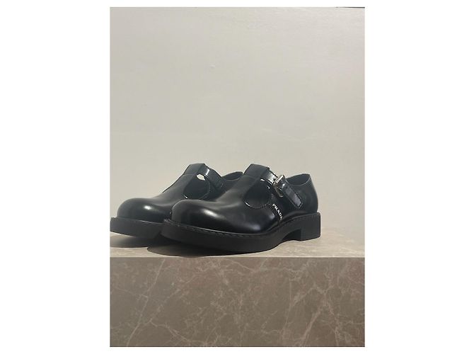 Derby Prada neri T.40,5 NUOVE Nero - vista 4