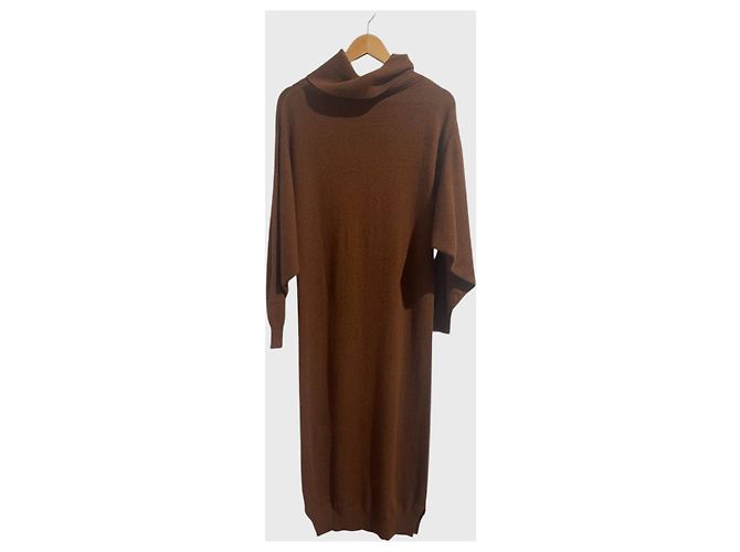 Autre Marque Vestido Mes Demoiselles marrón T.2 Castaño - vista 3