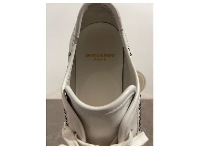 Autre Marque Sneaker Saint Laurent bianca T.39 Bianco - vista 8