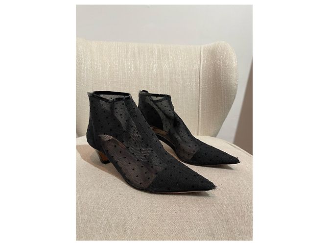 Autre Marque Boots Dior plumetis T.37 Schwarz - Ansicht 3