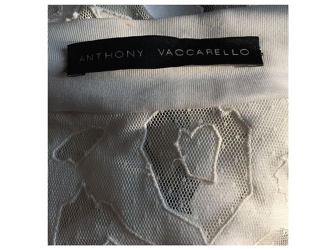 Top Anthony Vaccarello Blanco T.36 - vista 4