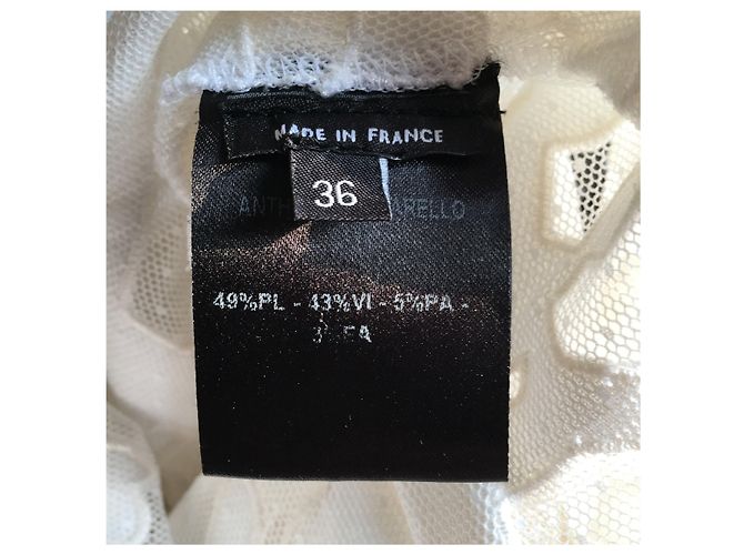 Top Anthony Vaccarello Blanco T.36 - vista 5