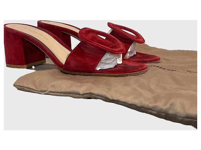 Mules Gianvito Rossi rouge T.37,5 Rosso - vista 10