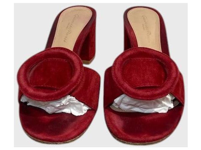 Mules Gianvito Rossi rouge T.37,5 Rosso - vista 2