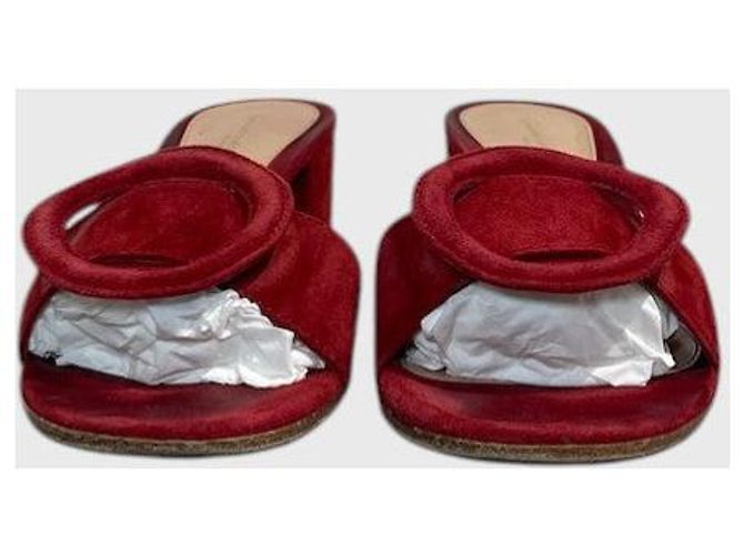 Mules Gianvito Rossi rouge T.37,5 Rosso - vista 3