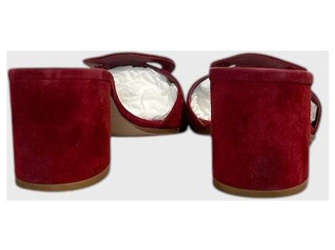 Mules Gianvito Rossi rouge T.37,5 Rosso - vista 4