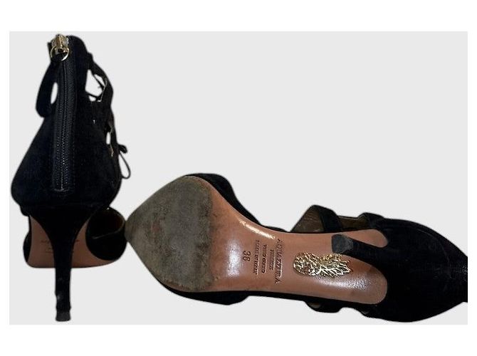 Décolleté Aquazzura neri T.38 Nero - vista 5