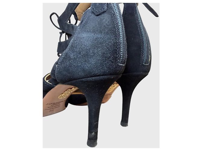 Décolleté Aquazzura neri T.38 Nero - vista 6