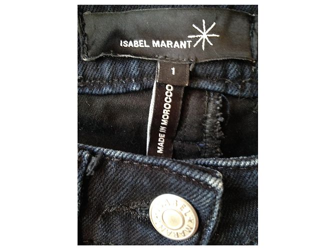 Isabel Marant Nieten-Jeans T.1 Blau - Ansicht 4