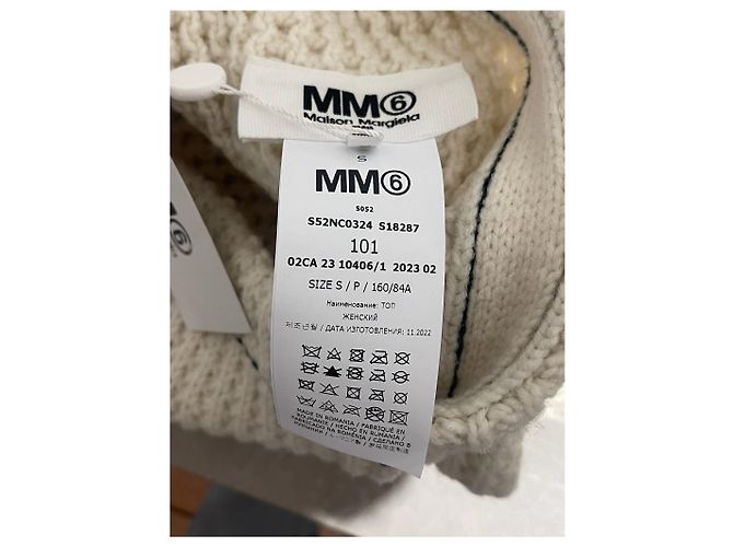 Maison Martin Margiela Top Maison Margiela beige T.S - vista 7