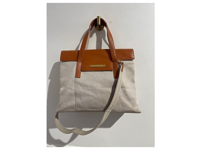 Bulgari Tasche beige Leinwand - Ansicht 10