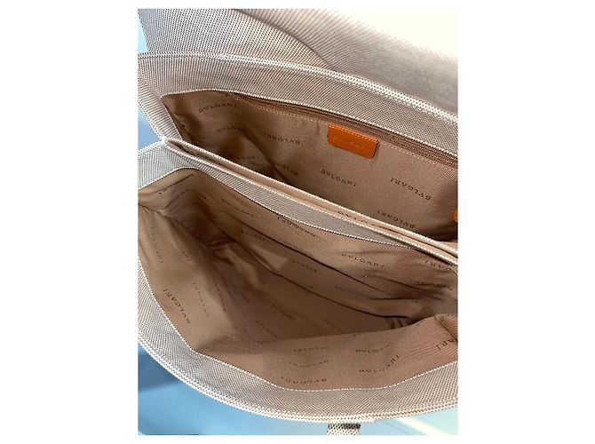 Bulgari Tasche beige Leinwand - Ansicht 6