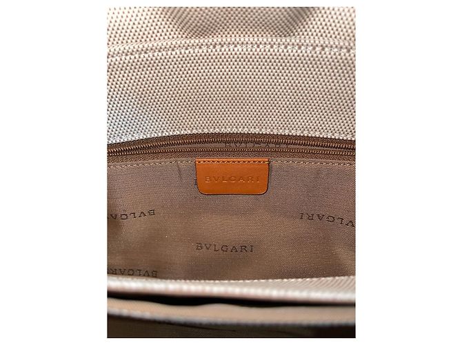 Bulgari Tasche beige Leinwand - Ansicht 7